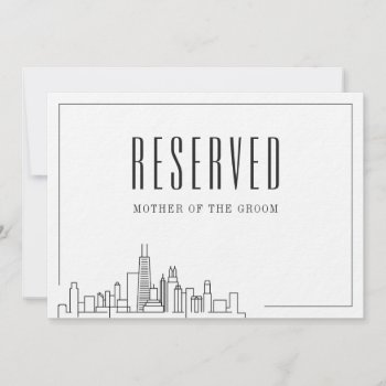 Special Reserved Seat | Chicago  Illinois Wedding  Invitation by colorjungle at Zazzle