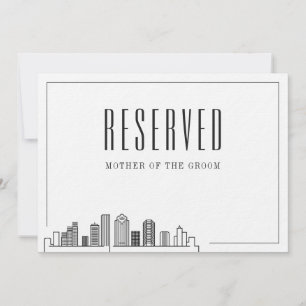 Special Reserved Seat Houston Wedding Invitation
