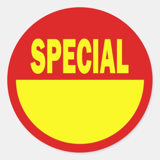 Special Retail Sales Stickers | Zazzle