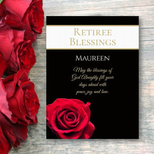 Special Retiree! Retirement blessings custom Card