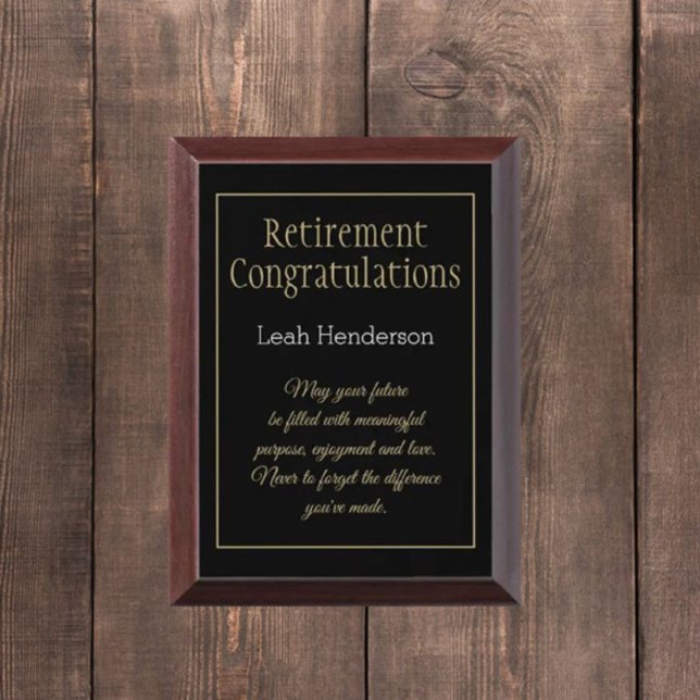 special retirement award plaque (Creator Uploaded)