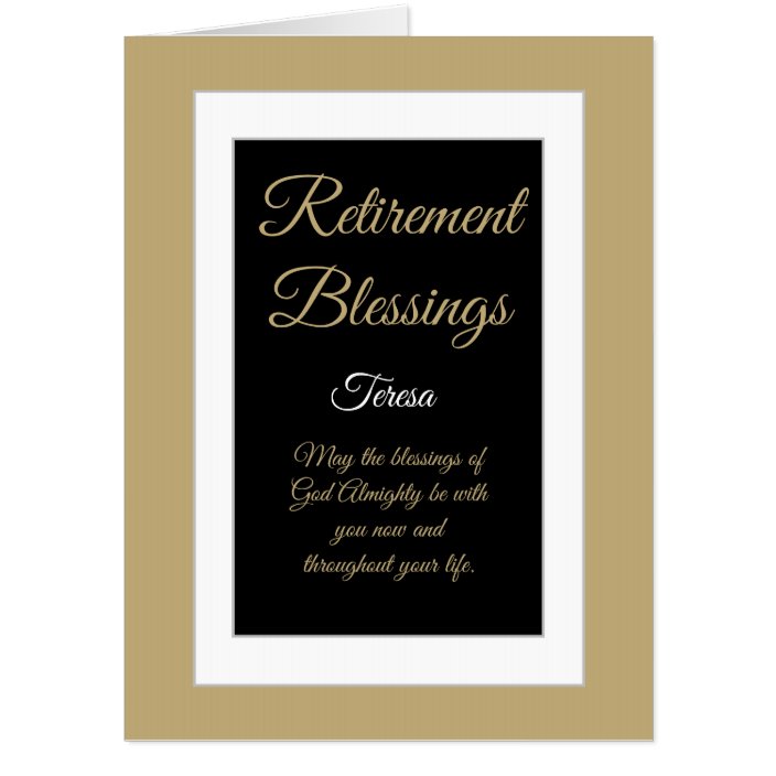 Special Retirement blessings Big card | Zazzle.com