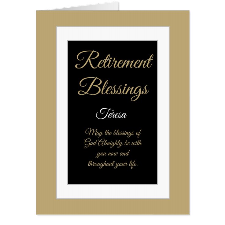 Special Retirement blessings Big card | Zazzle