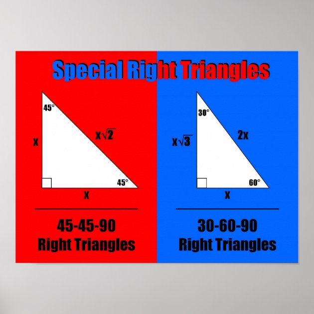what are the two special right triangles what are the two special right triangles