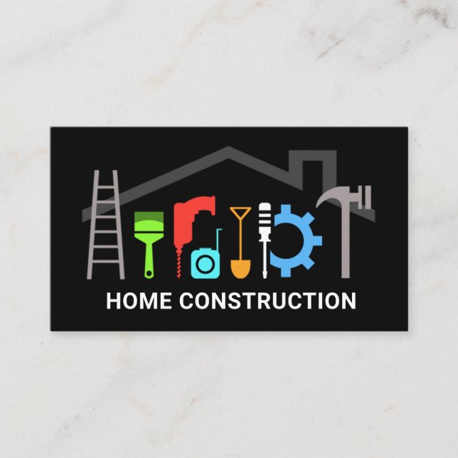 Special Roof Frame Handyman Tools Business Card (Front)