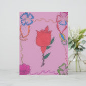 Special Rose Tile Art Graphic Design (Standing Front)