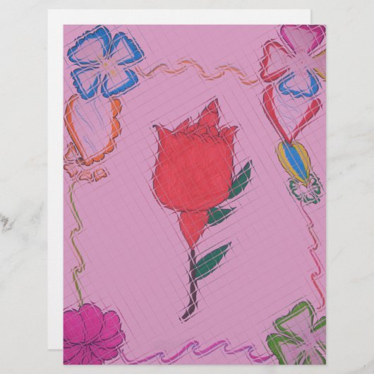 Special Rose Tile Art Graphic Design (Front/Back)