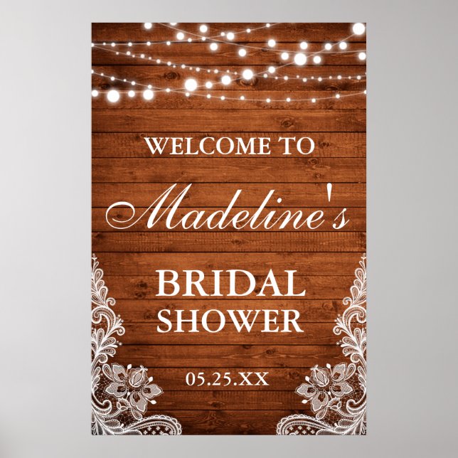 Special - Rustic Bridal Shower 20x30 Poster (Front)
