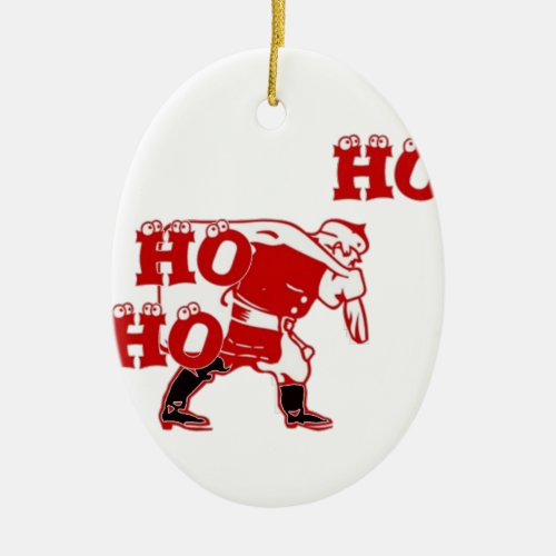 Special Santa Hohoho Merry Christmas Giftspng Ceramic Ornament