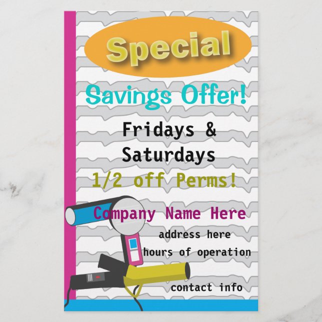 Special Savings! Flyer (Front)