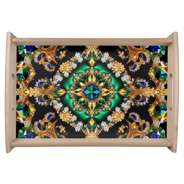 Special serving tray with Brazilian Colors (Front)