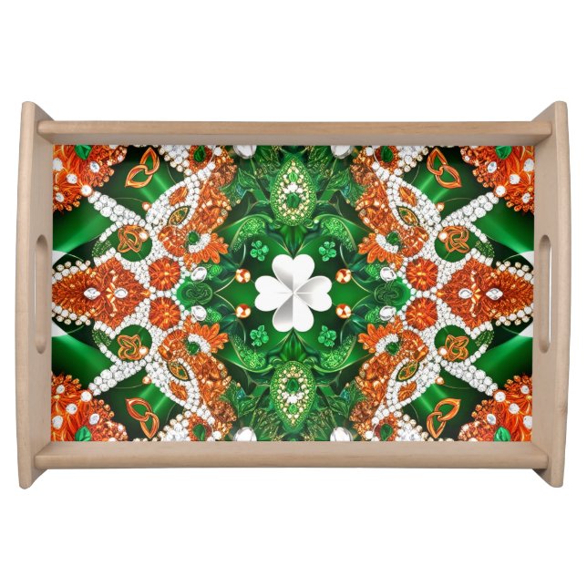 Special serving tray with Irish Colors (Front)