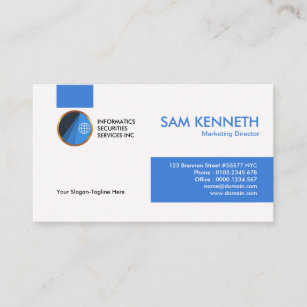 Marketing Executive Business Cards Zazzle Special Simple Blue Tabs Marketing Manager Business Card