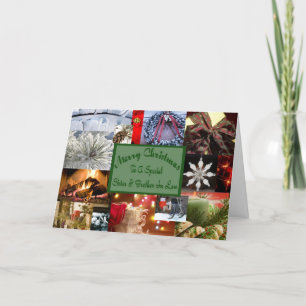 Special sister and brother in law Christmas Holiday Card
