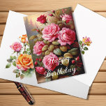 Special Sister Bright Colored Pink Roses Birthday Card<br><div class="desc">Show your sister some love with our beautiful watercolor pink rose birthday card! 🌸 This feminine and elegant design sets the stage for a heartfelt birthday message. Inside, you'll find a special wish that you can personalize to make her day even more memorable. Celebrate your bond with this beautiful watercolor...</div>