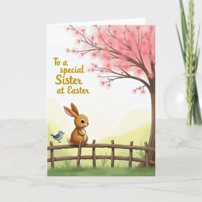 Special Sister Easter Day Card (Front)
