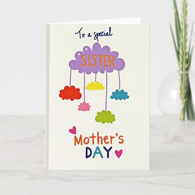 Special Sisters Floral Mothers Day Card (Front)