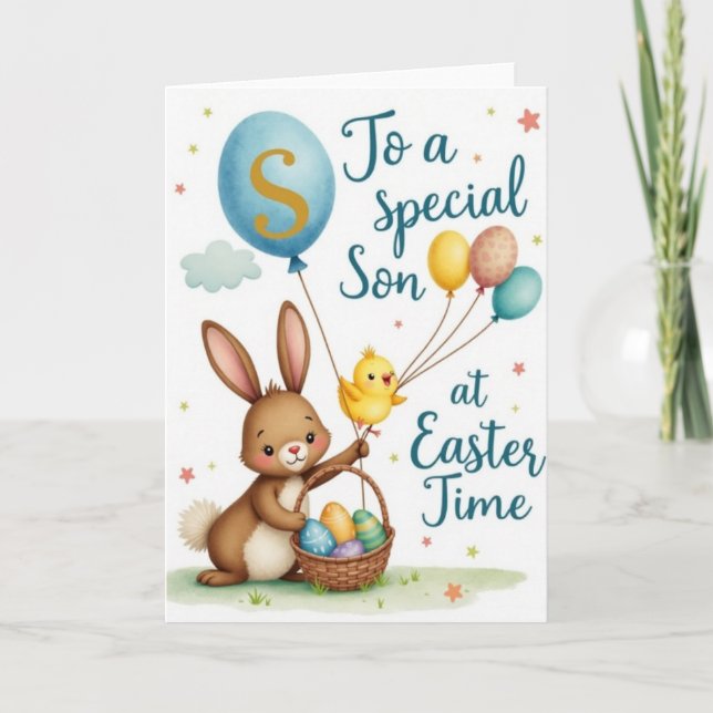 Special Son Easter Time Card (Front)