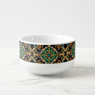 Special soup mug with Brazilian Colors Design