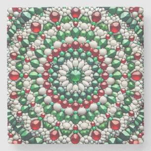 Special stone coaster with Italian Colors