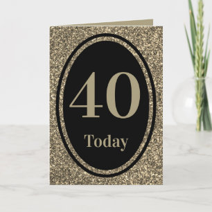 Special stylish by year birthday card 40th
