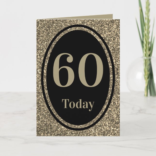 Special stylish by year birthday card 60th (Front)