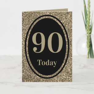 Special stylish by year birthday card 90th