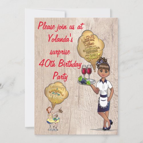 Special Surprise 40th Birthday Party  Invitation