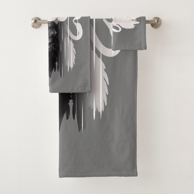 " Special Swan" Bath Towels Set (Insitu)