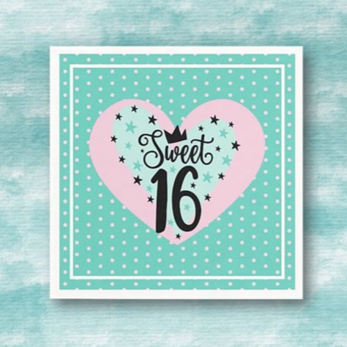 Special Sweet 16 Birthday  Napkins