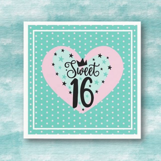 Special Sweet 16 Birthday  Napkins (Creator Uploaded)