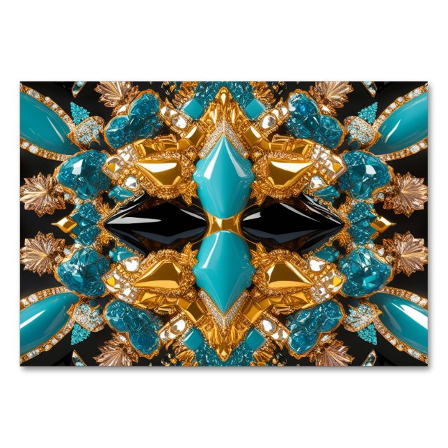 Special table card with Bahamas Colors (Front)