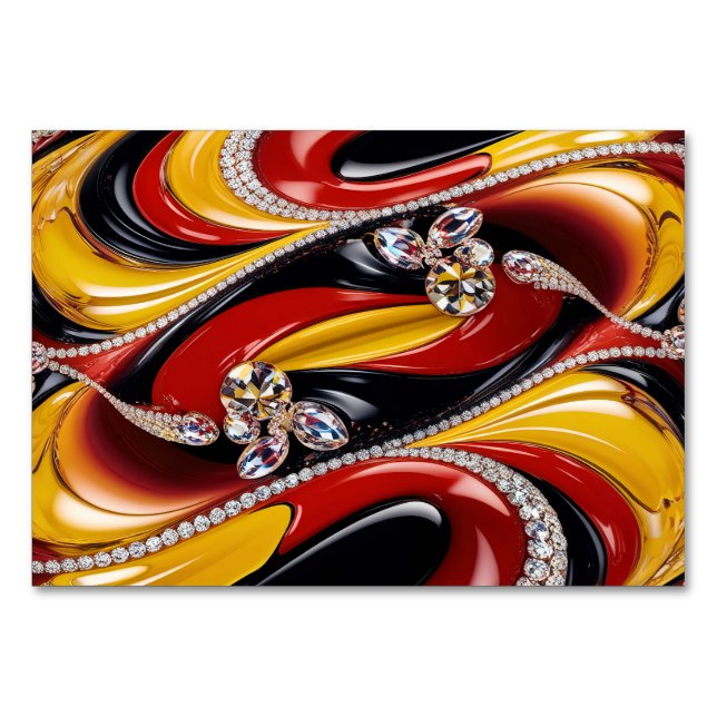 Special table card with Belgian Colors (Front)