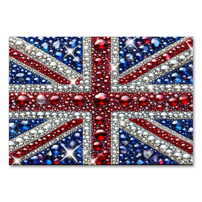 Special table card with British Colors (Front)