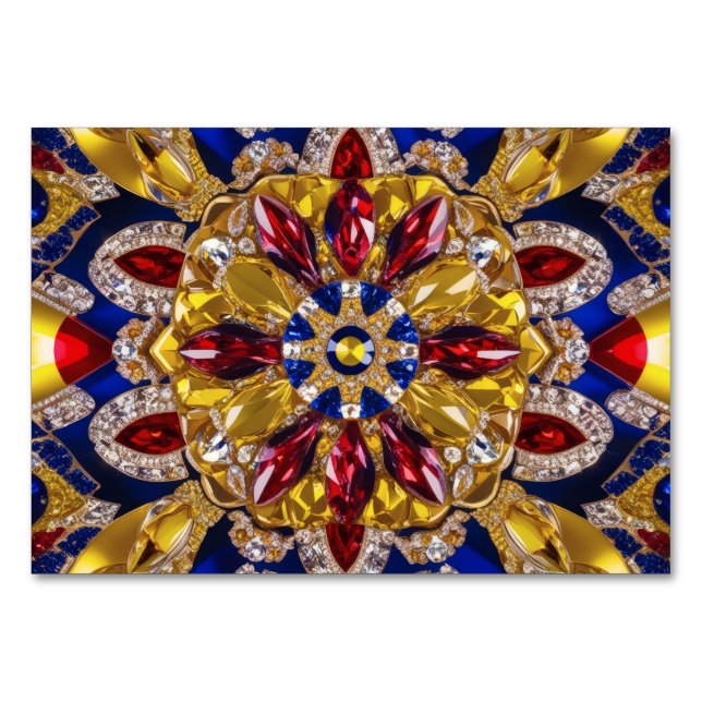 Special table card with Colombia Colors (Front)