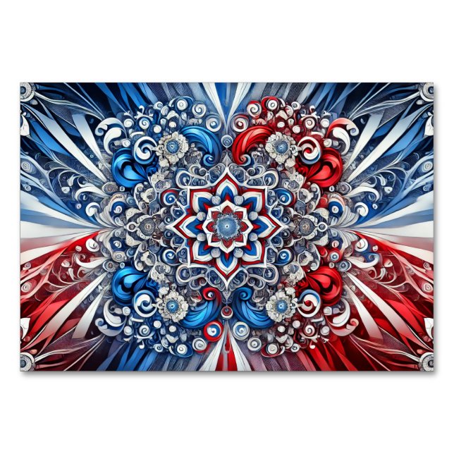 Special table card with French Colors (Front)