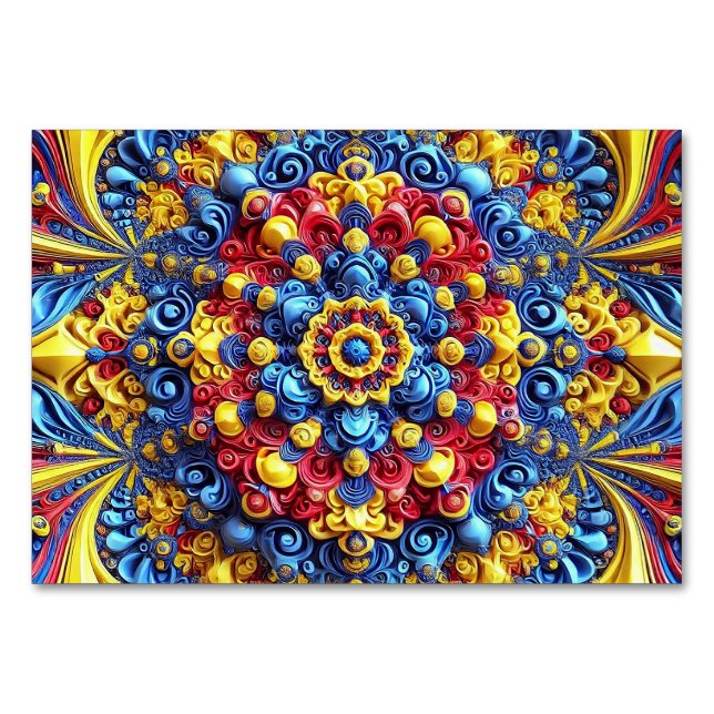 Special table card with Romanian Colors (Front)
