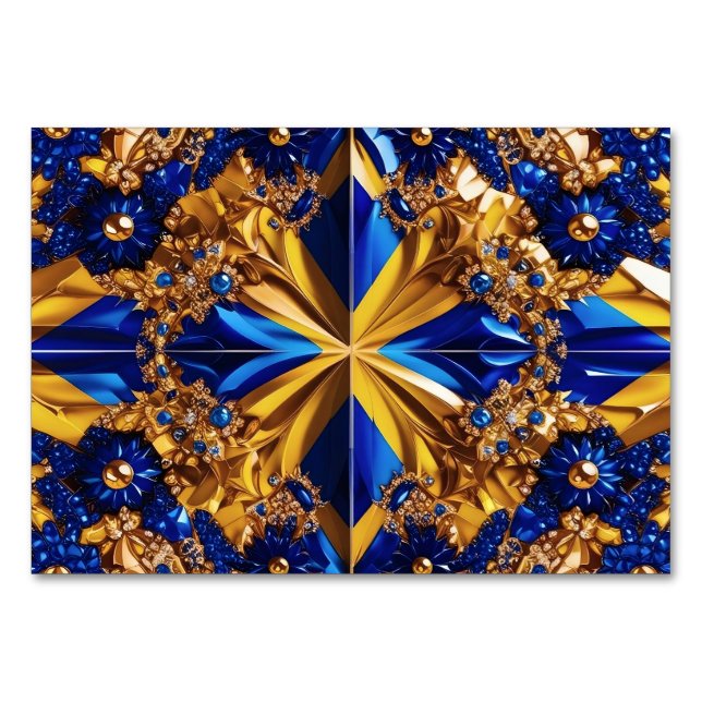 Special table card with Sweden Colors (Front)