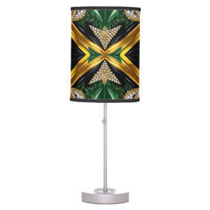 Special table lamp with Jamaican Colors