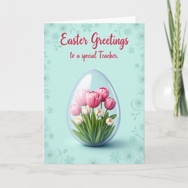 Special Teacher Easter Card (Front)