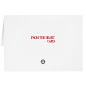 Special Thank You Poem Card (Back Horizontal)