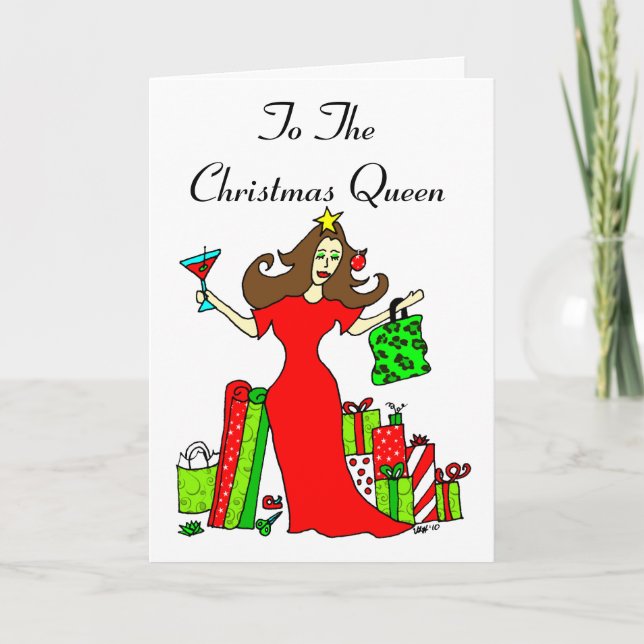 Special Thank You To The Christmas Queen Holiday Card (Front)