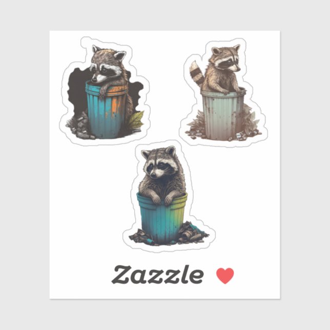 Special Trash Panda Raccoon Super Sticker Pack (Sheet)