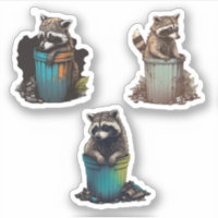 Trash Panda Raccoon Sticker