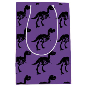 Special unique dinosaur skeleton gift bag