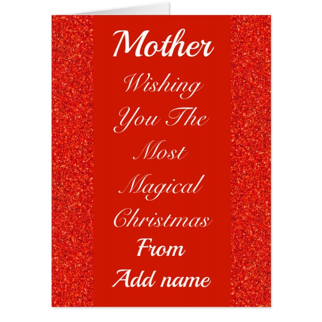 Special unique personalised Christmas card (Front)
