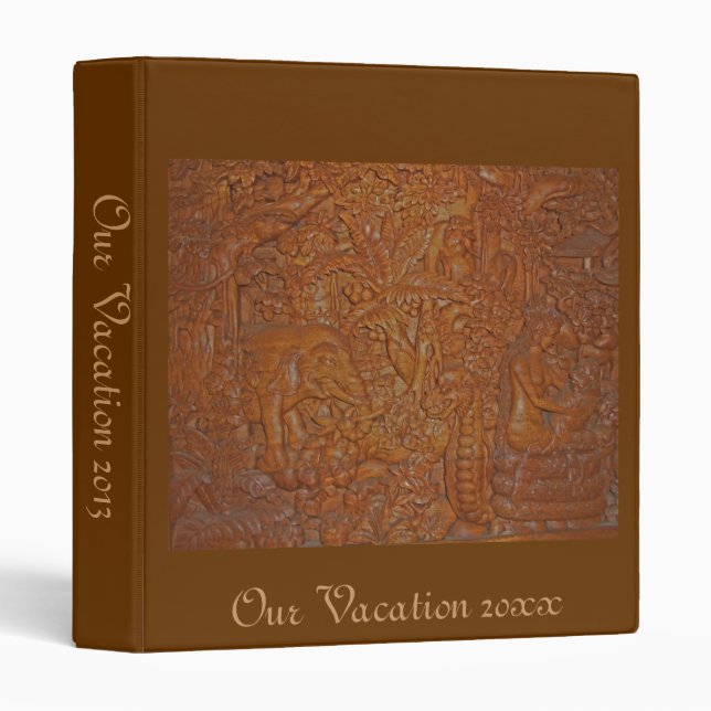 Special Vacation Scrapbook Memory Album 3 Ring Binder (Front/Spine)