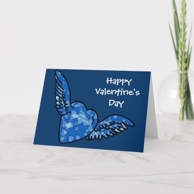 special Valentine in Blue Holiday Card (Front)