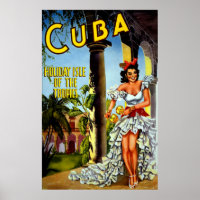 Special Vintage Cuba Travel Poster