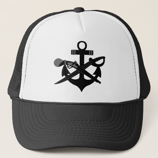 Special Warfare Boat Operator Rating Trucker Hat (Front)